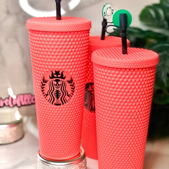 Custom 24oz Coral Matte Spooky Tumbler 🪸 - Picture 3 of 6